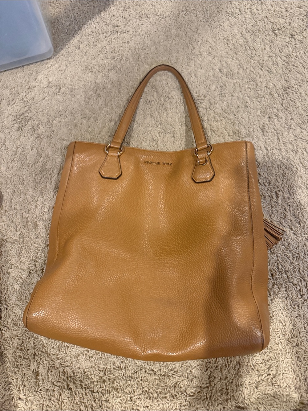 Michael Kors Caramel Pebbled Leather Tote